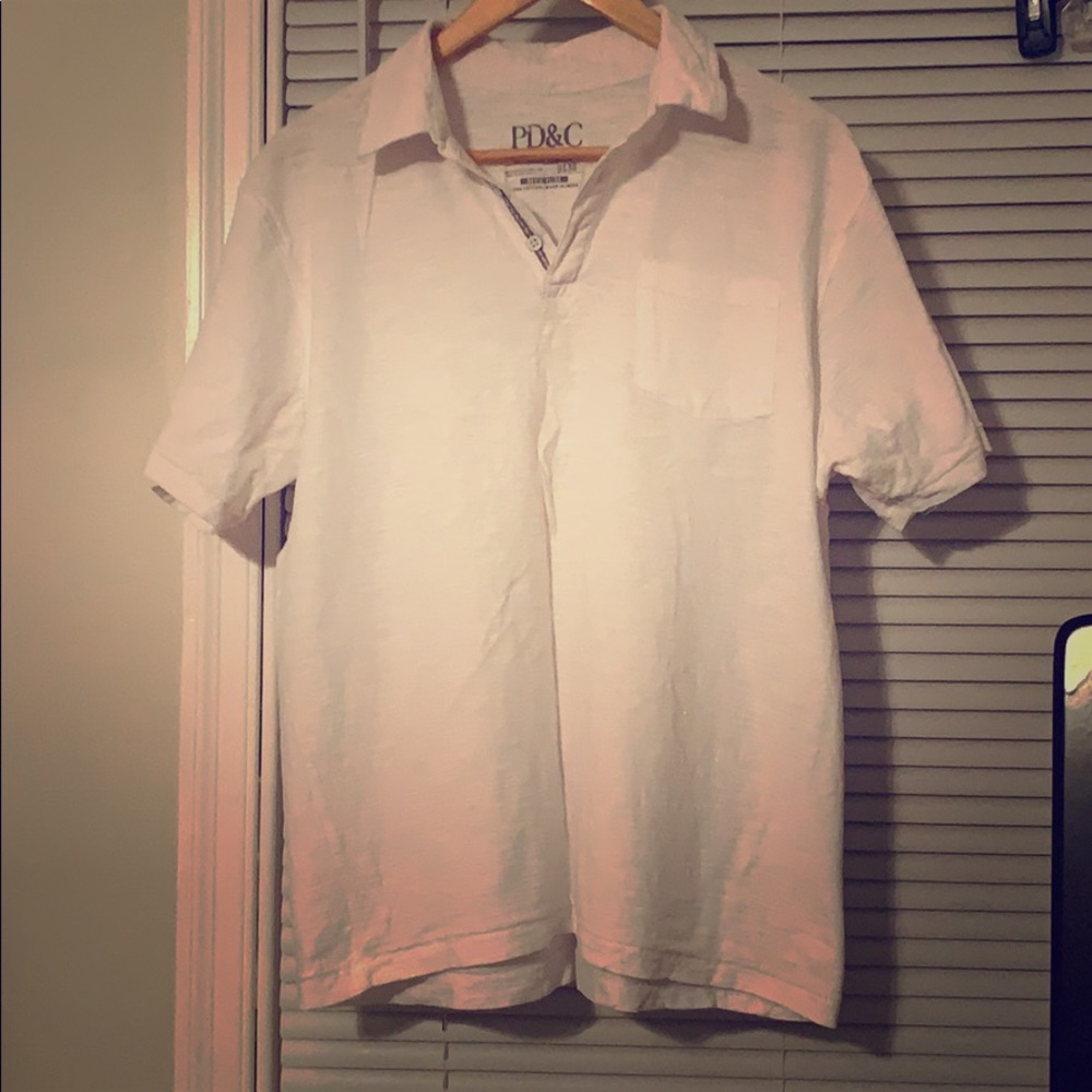 Men’s PD&C White Polo